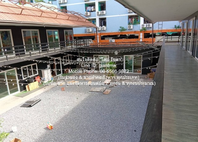 ให้เช่าอาคาร 1-2 ชั้น 3 อาคาร พร้อมลานเอนกประสงค์ และที่จอดรถ รวม 1,000 ตร.ม. ใกล้ MRT ห้วยขวาง ราคา 2 แสนบาท/เดือน