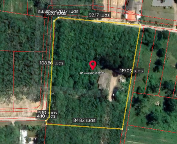 พื้นที่ดิน ที่ดิน ใกล้ม.วลัยลักษณ์ จ.นครศรีธรรมราช ขนาด 2749 SQ.WA    ราคาทรัพย์ถูก