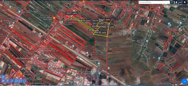 ขายที่ดินเปล่าบางปะกงฉะเชิงเทรา-ติดถนนทางหลวง 200 พื้นที่สีส้มจุดรับรองการพัฒนาเมือง