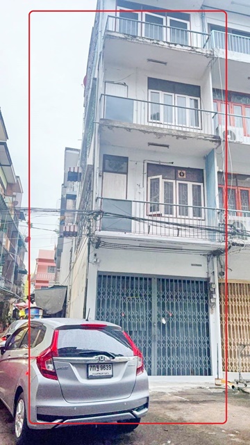 สะพานพระราม8 450ม. MRTวัดมังกร 3.3 กม.ถนนข้าวสาร สามเสน  ให้เช่าอาคารพาณิชย์ 5 ชั้น หัวมุม 19ตร.วา. 309 ตร.ม.กรุงเกษม6 นอน 3 น้ำ เทเวศร์  