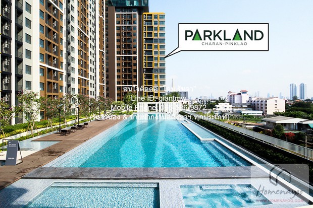 คอนโดฯ The Parkland Charan - Pinklao เดอะ พาร์คแลนด์ จรัญ - ปิ่นเกล้า พื้นที่ =  35 ตารางเมตร 1BR 18000 บ. อสังหาดี เป็นคอนโดพร้อมอยู่ มีการตกแต่งภายในเพิ่มเติมได้แบบเรียบหรู และมีทำเลสวยสามารถมองเห็นวิวสระว่ายน้ำ พร้อมพื้นที่ส่วนกลาง และสิ่งอำนวยควา