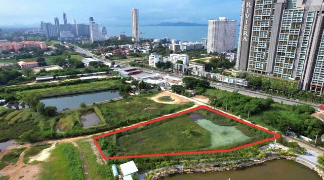 ลงทุนดี! ที่ดินใกล้หาดจอมเทียน 500 ม. พื้นที่สีแดง สร้างตึกสูงได้ TP-L1672